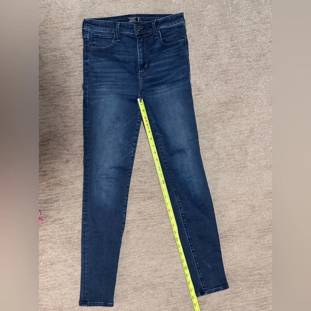 Abercrombie & Fitch Simone High Rise Super Skinny Jeans Dark Wash Size 27/4R